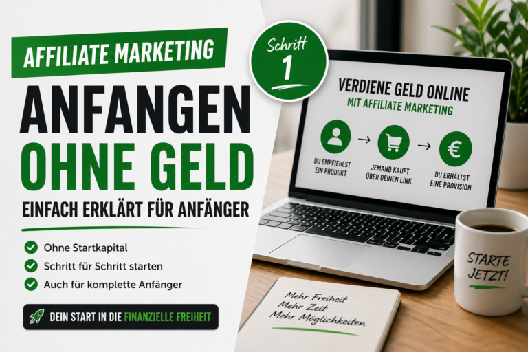 Schritt 1 über Affiliate Marketing