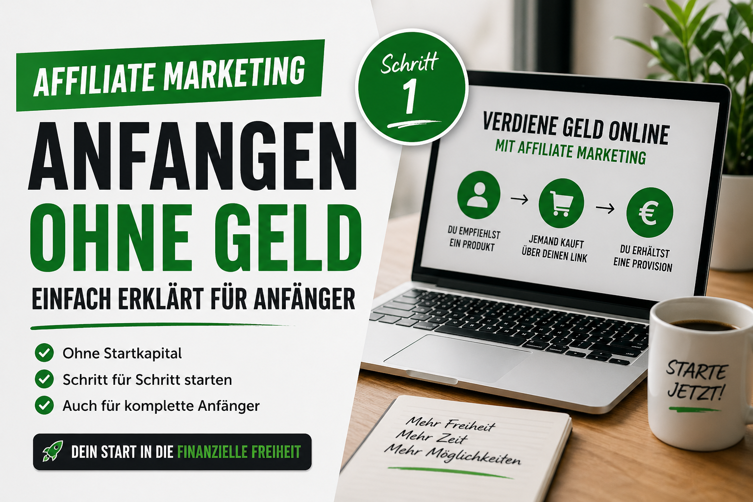 Schritt 1 über Affiliate Marketing